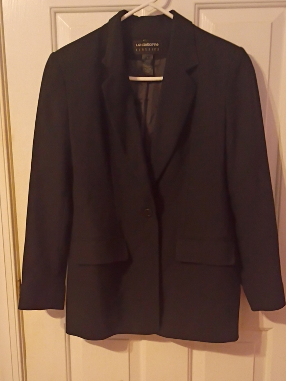Liz Claiborne Black Women's Single-Button Blazer